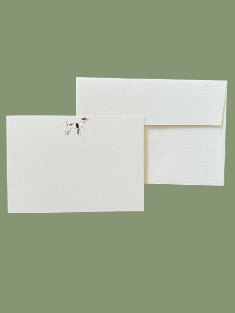 Jack Russel Notecard Set with Laid Envelopes