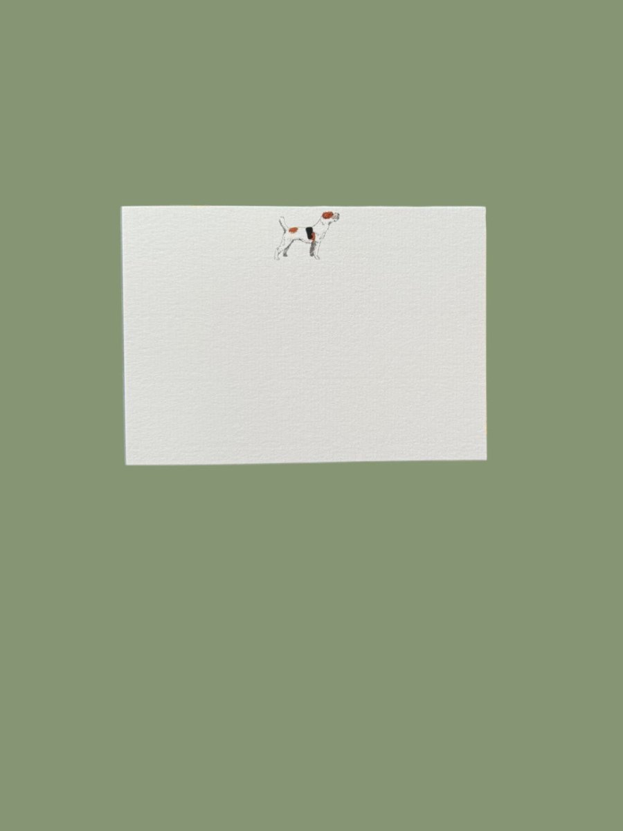 Jack Russel Notecard Set with Laid Envelopes