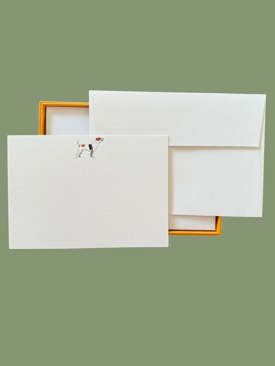Jack Russel Notecard Set with Laid Envelopes