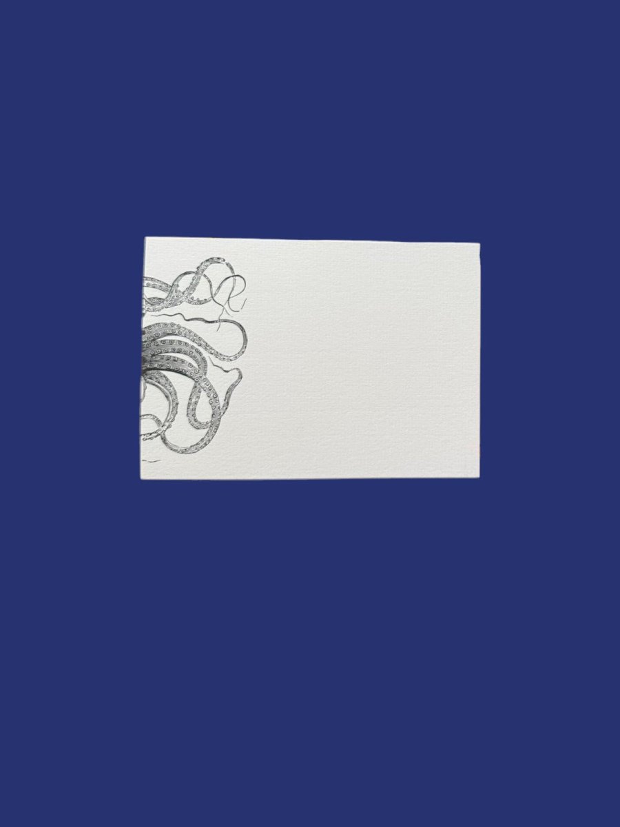 Kraken Can Can Notecard Set with Lined Envelopes