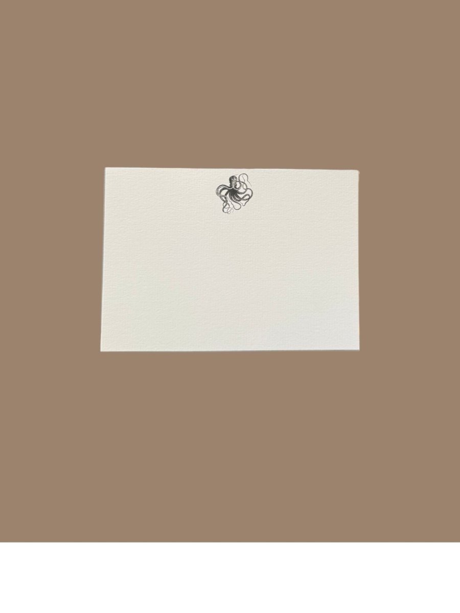Kraken Notecard Set with Laid Envelopes