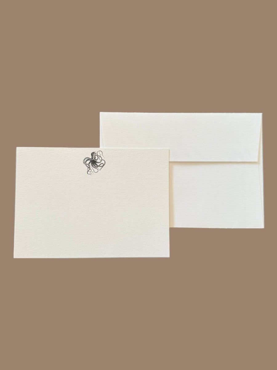Kraken Notecard Set with Laid Envelopes