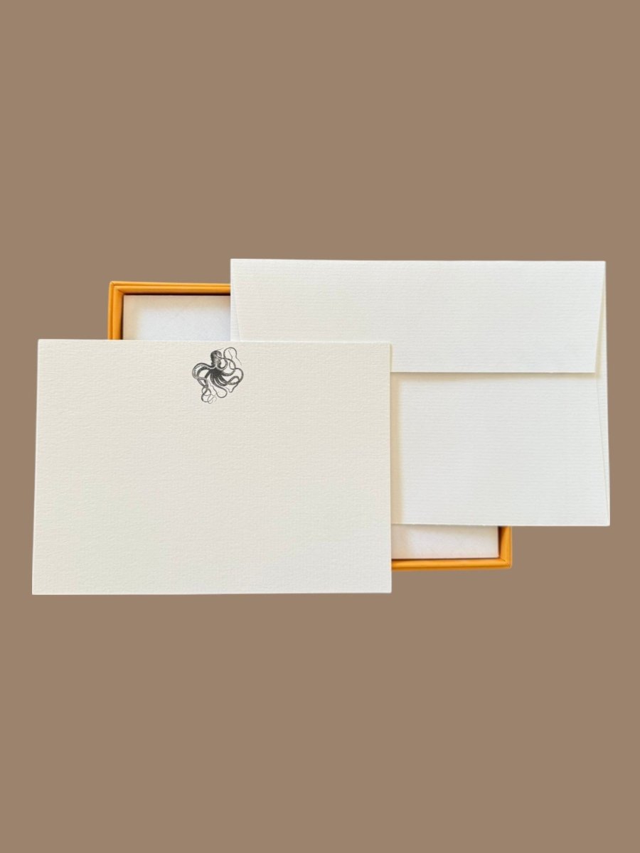 Kraken Notecard Set with Laid Envelopes