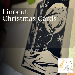 Lino Cut & Print Christmas Cards