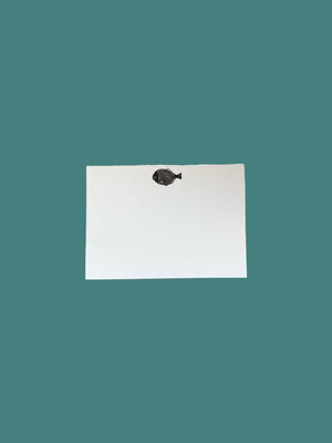 Lino Fish with Laid Envelopes