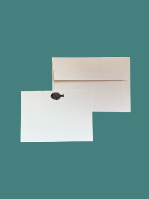 Lino Fish with Laid Envelopes