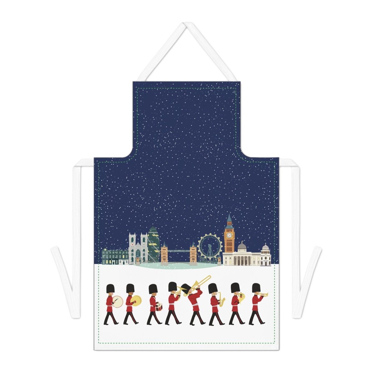 London Seasons Winter Apron - Christmas