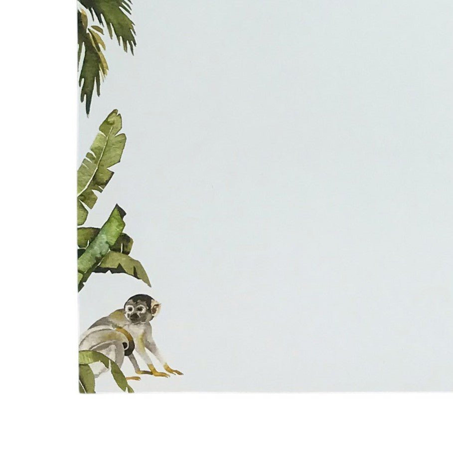 Monkey Letter Paper - Wove A5 Writing Paper - Mustard and Gray Ltd