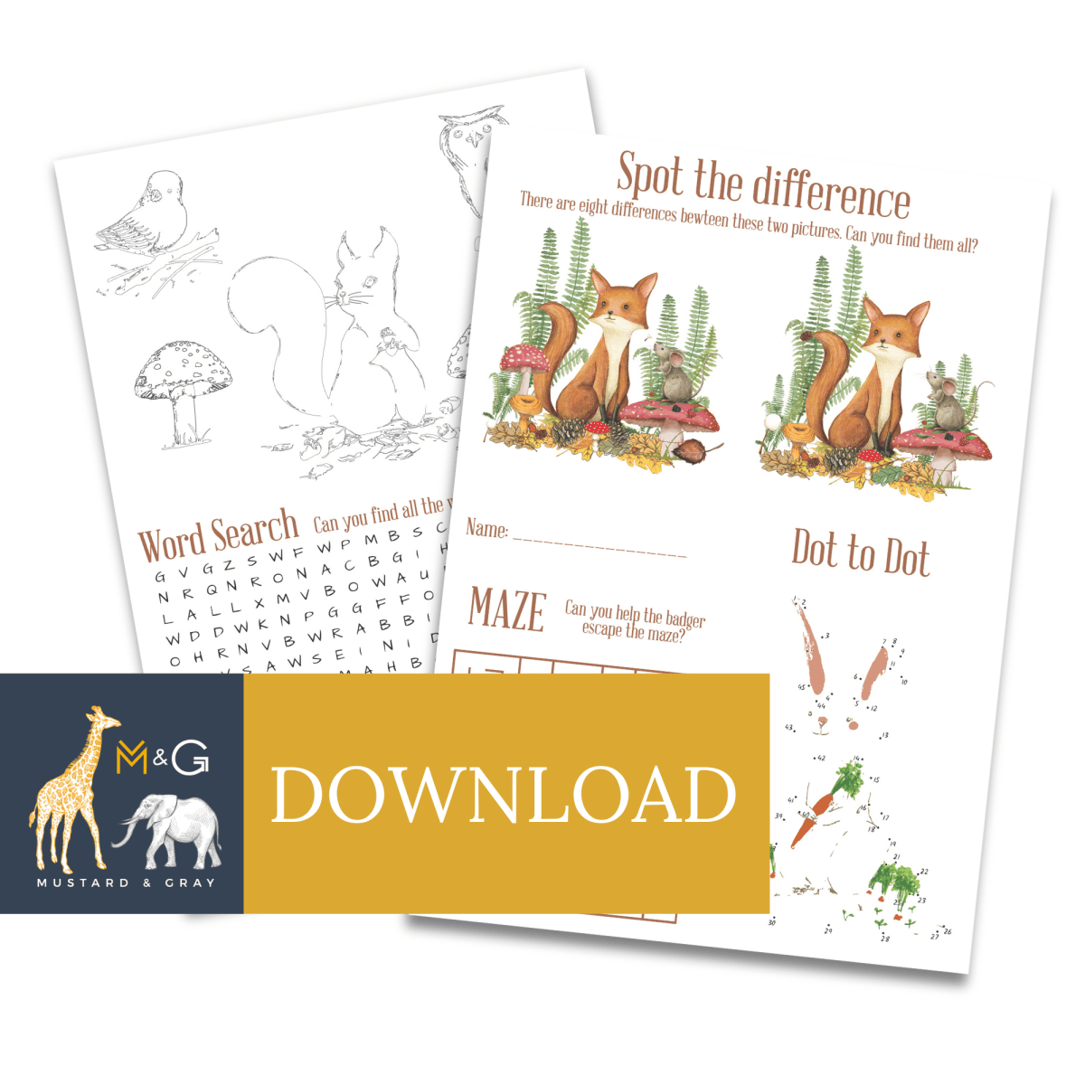 Nature Activity Sheet Download