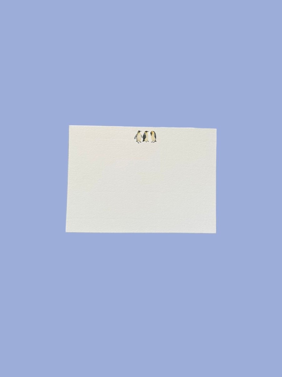 Penguins Notecard Set with Laid Envelopes