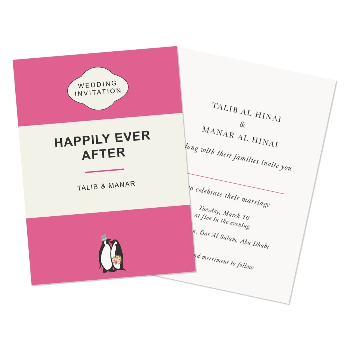 Penny Classics Book - Themed Wedding Invitations