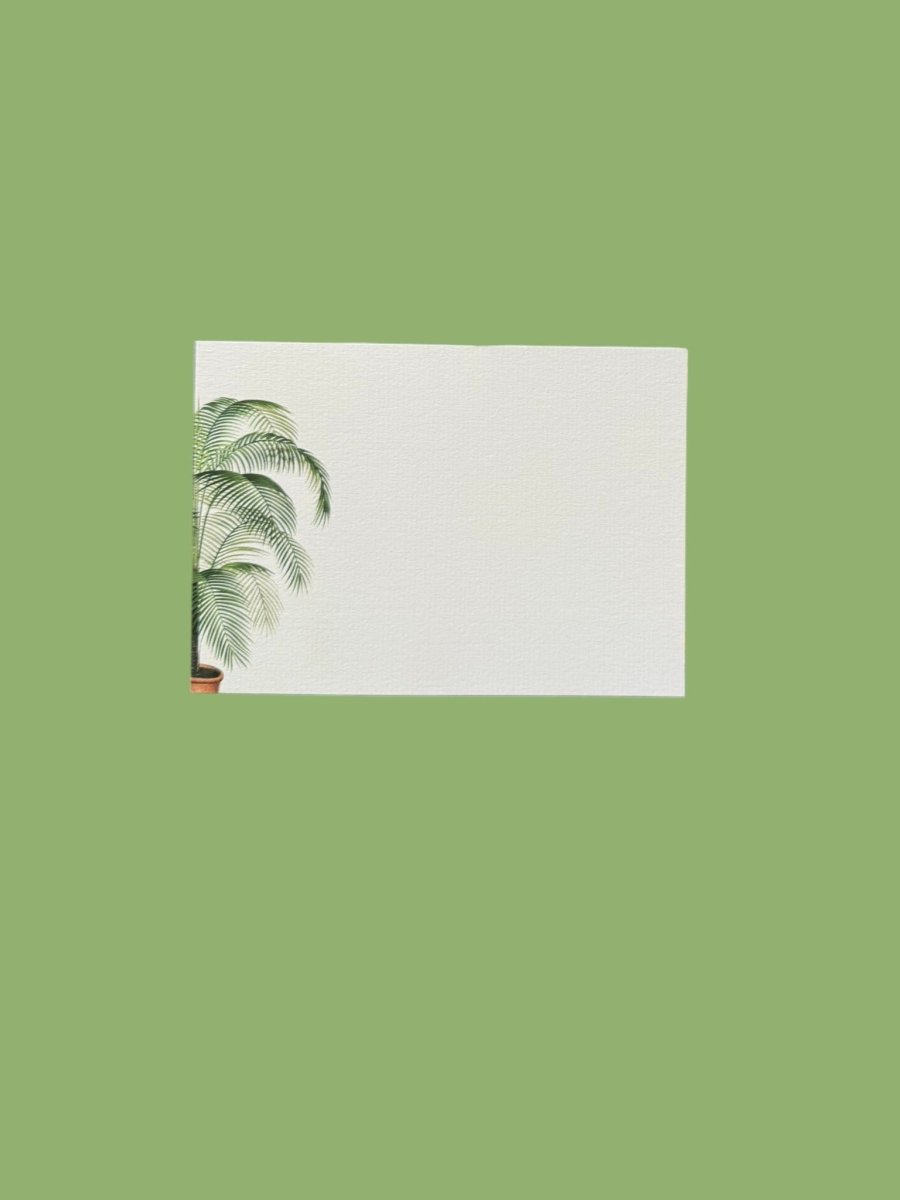 Potted Palm Notecard Set with Laid Envelopes