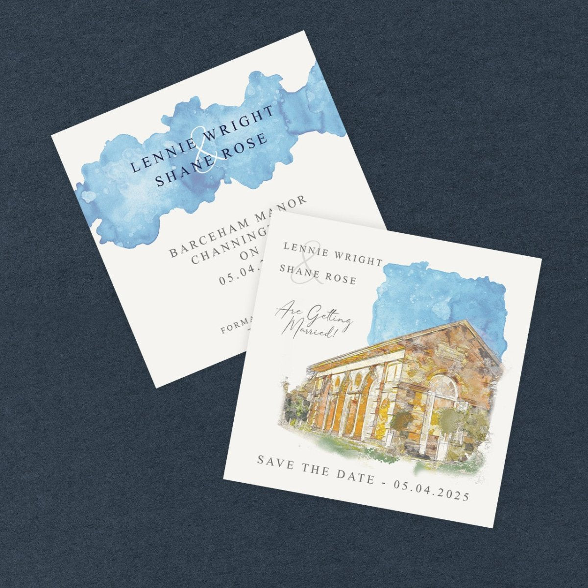 Quatt Illustrated Wedding Save the Date