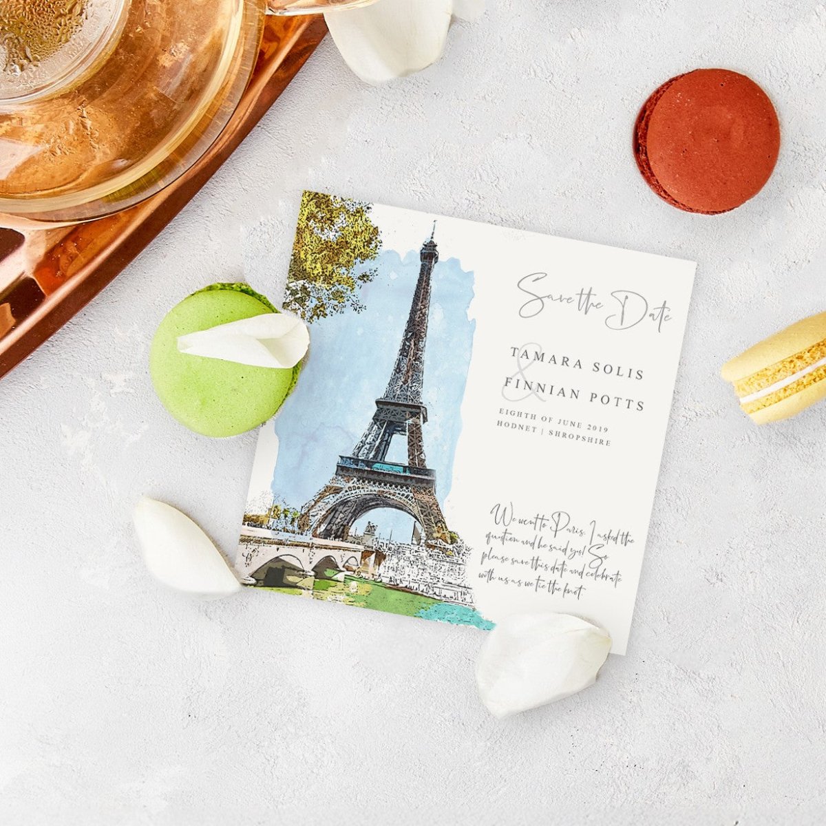 Quatt Illustrated Wedding Save the Date