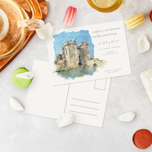 Quatt Illustrated Wedding Save the Date