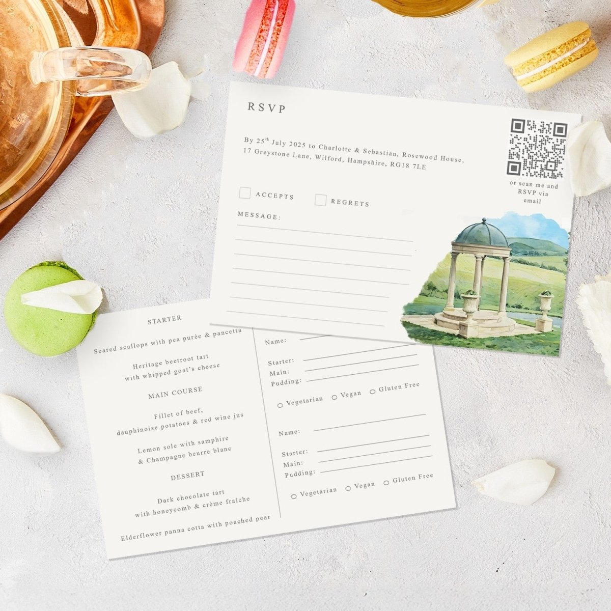 Quatt Wedding RSVP Cards