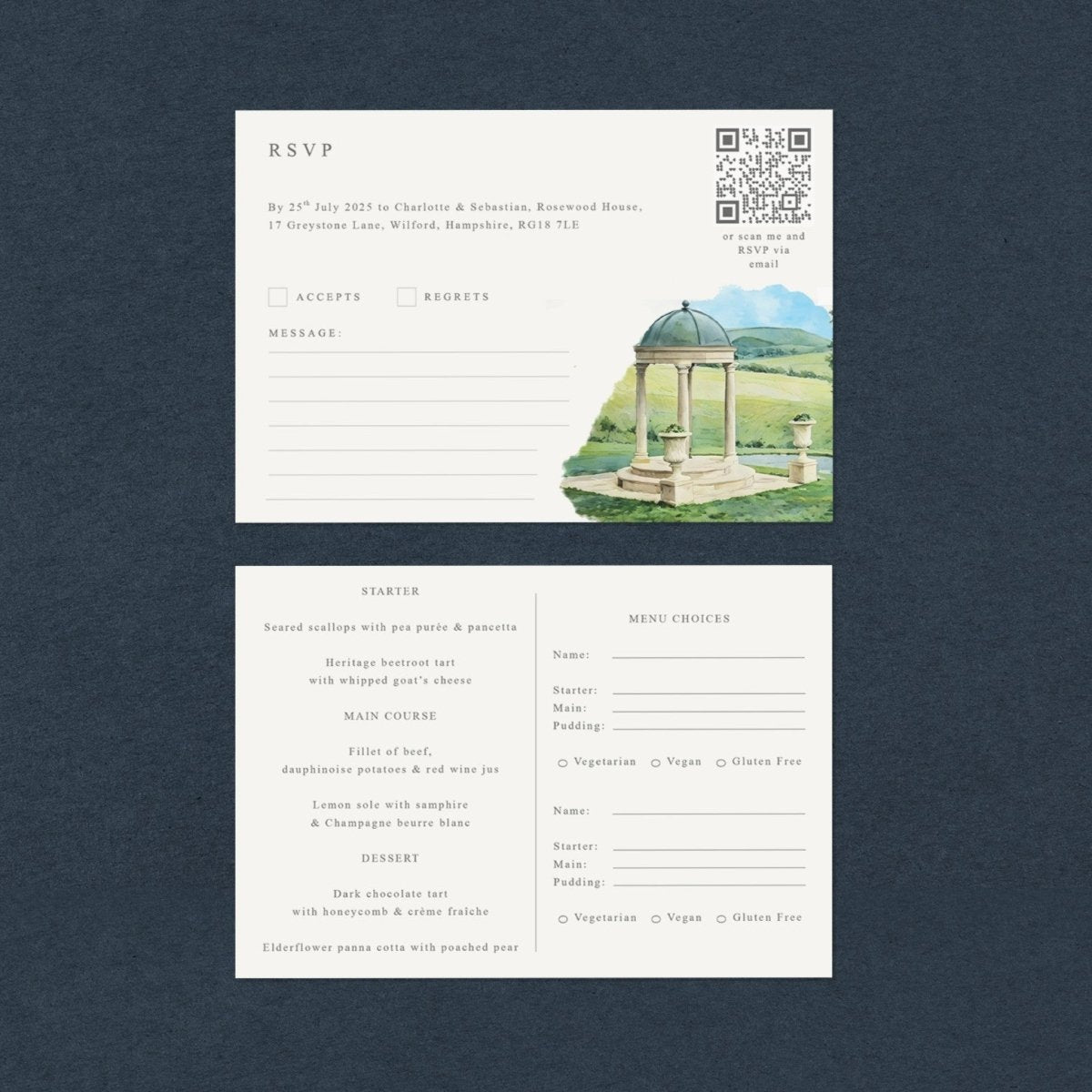 Quatt Wedding RSVP Cards