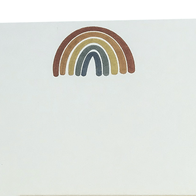 Rainbow Letter Paper - Wove A5 Writing Paper - Mustard and Gray Ltd