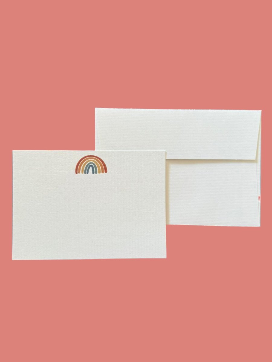 Rainbow Notecard Set with Laid Envelopes