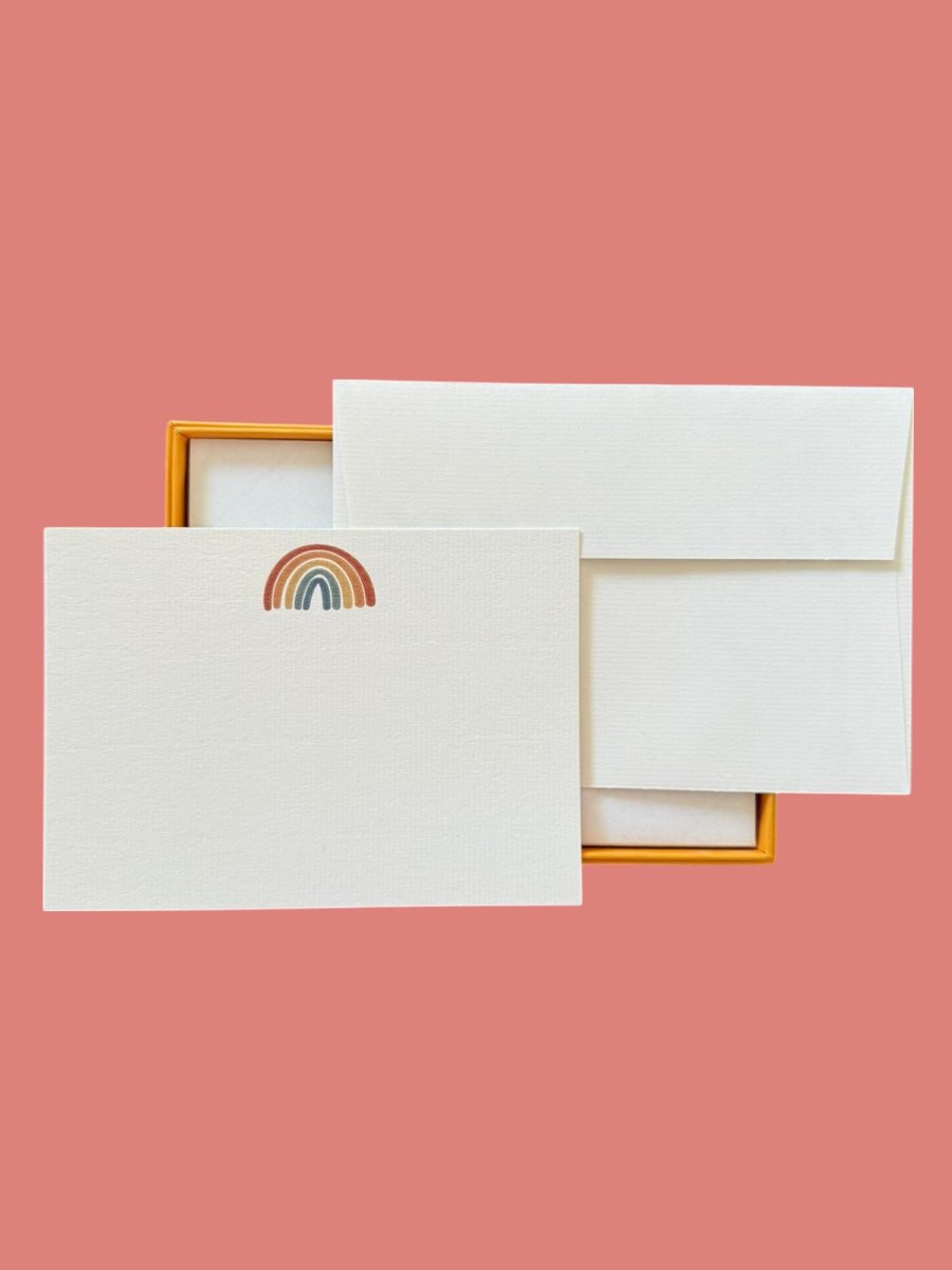 Rainbow Notecard Set with Laid Envelopes