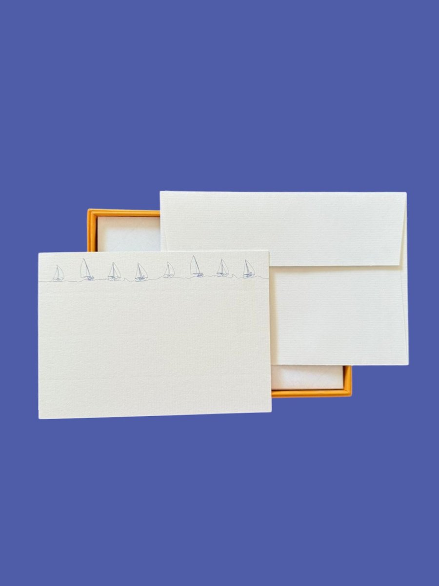 Regatta Notecards with Laid Envelopes