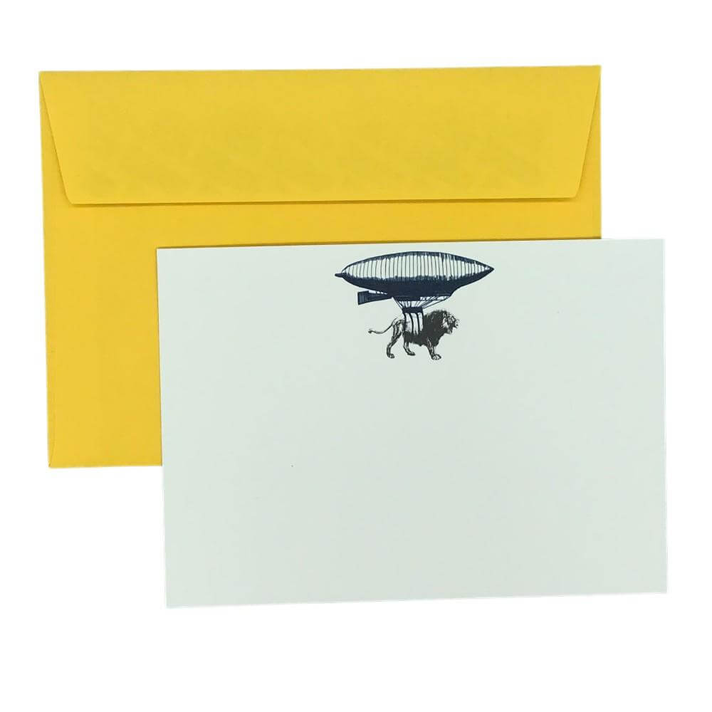 Safari Animal High Life Notecards - Mustard and Gray Ltd