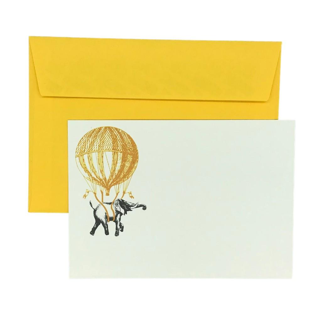 Safari Animal High Life Notecards - Mustard and Gray Ltd