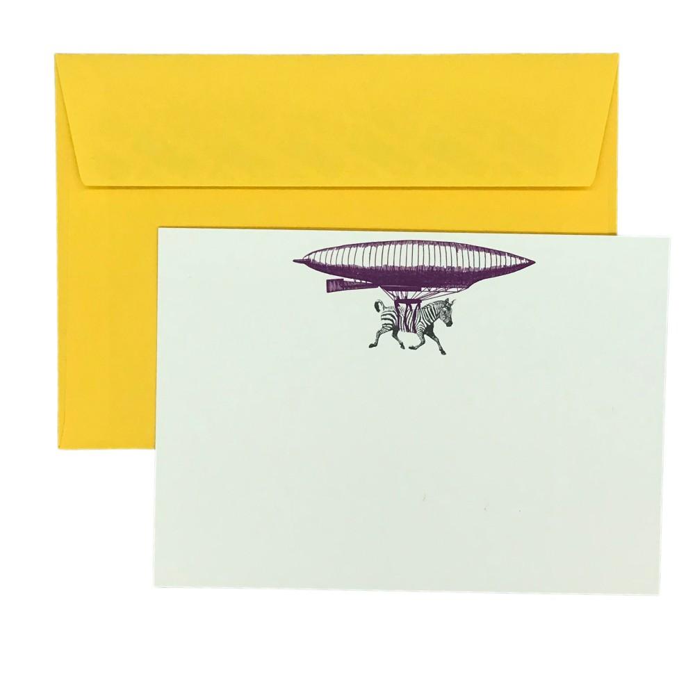 Safari Animal High Life Notecards - Mustard and Gray Ltd