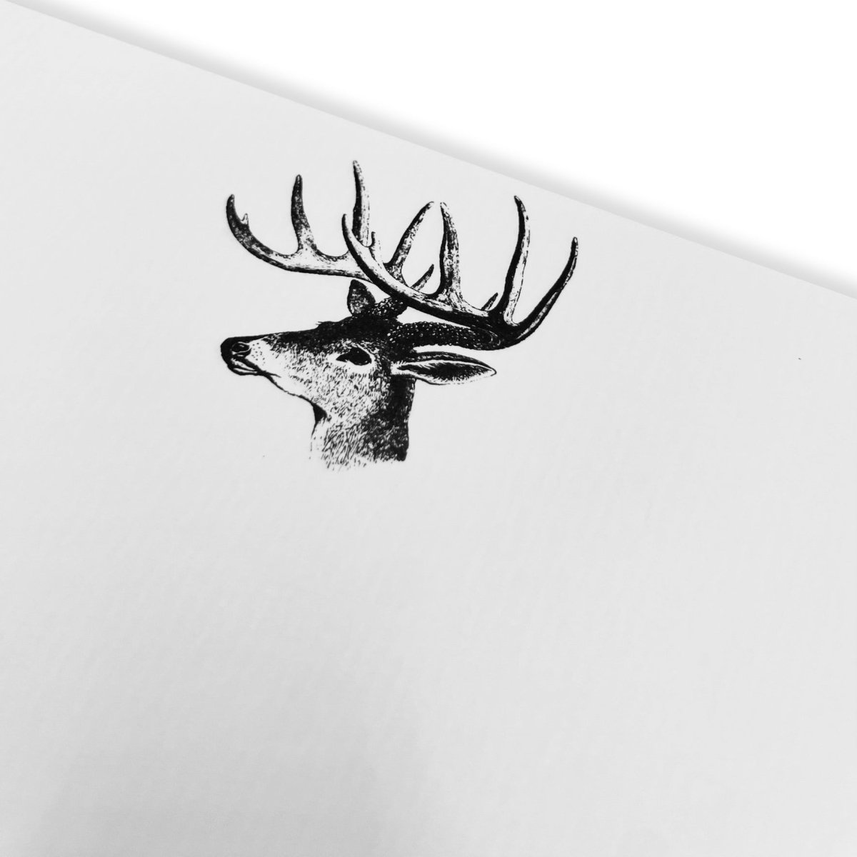 Stag Letter Paper - Laid A5 Writing Paper - Mustard and Gray Ltd