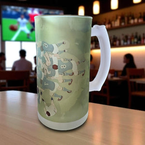 "The Scrum" Rugby Frosted Beer Stein