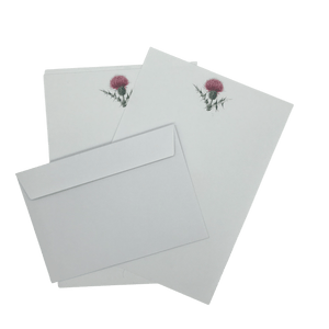 Thistle Letter Paper - Wove A5 Writing Paper - Mustard and Gray Ltd