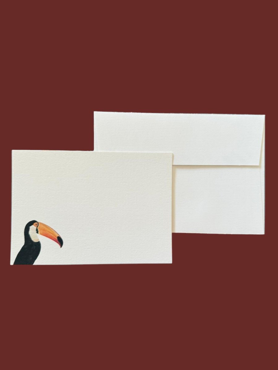 Toco Toucan Notecard Set with Laid Envelopes