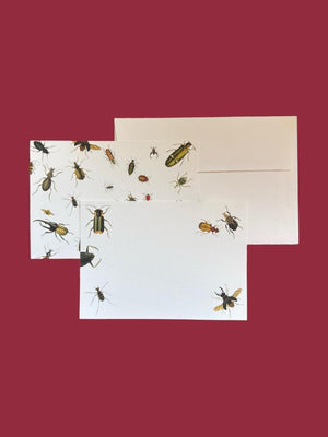 Vintage Bugs Notecard Set with Laid Envelopes