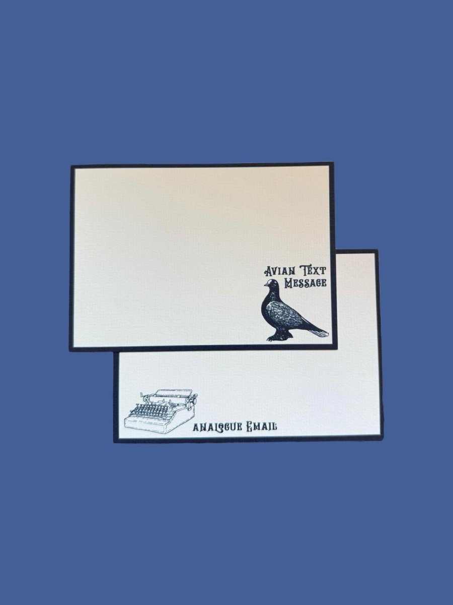 Vintage Messages Notecard Set with Laid Envelopes