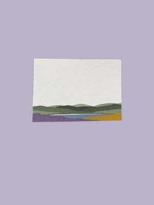 Welsh Hills "Heather & Gorse" Notecard Set with Laid Envelopes