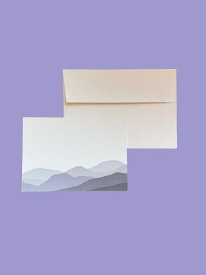 Welsh Hills Notecard Set with Lined Envelopes