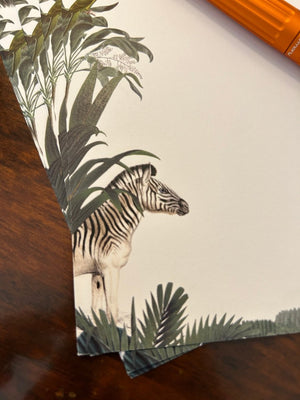 Zebra Letter Paper - Laid A5 Writing Paper - Mustard and Gray Ltd