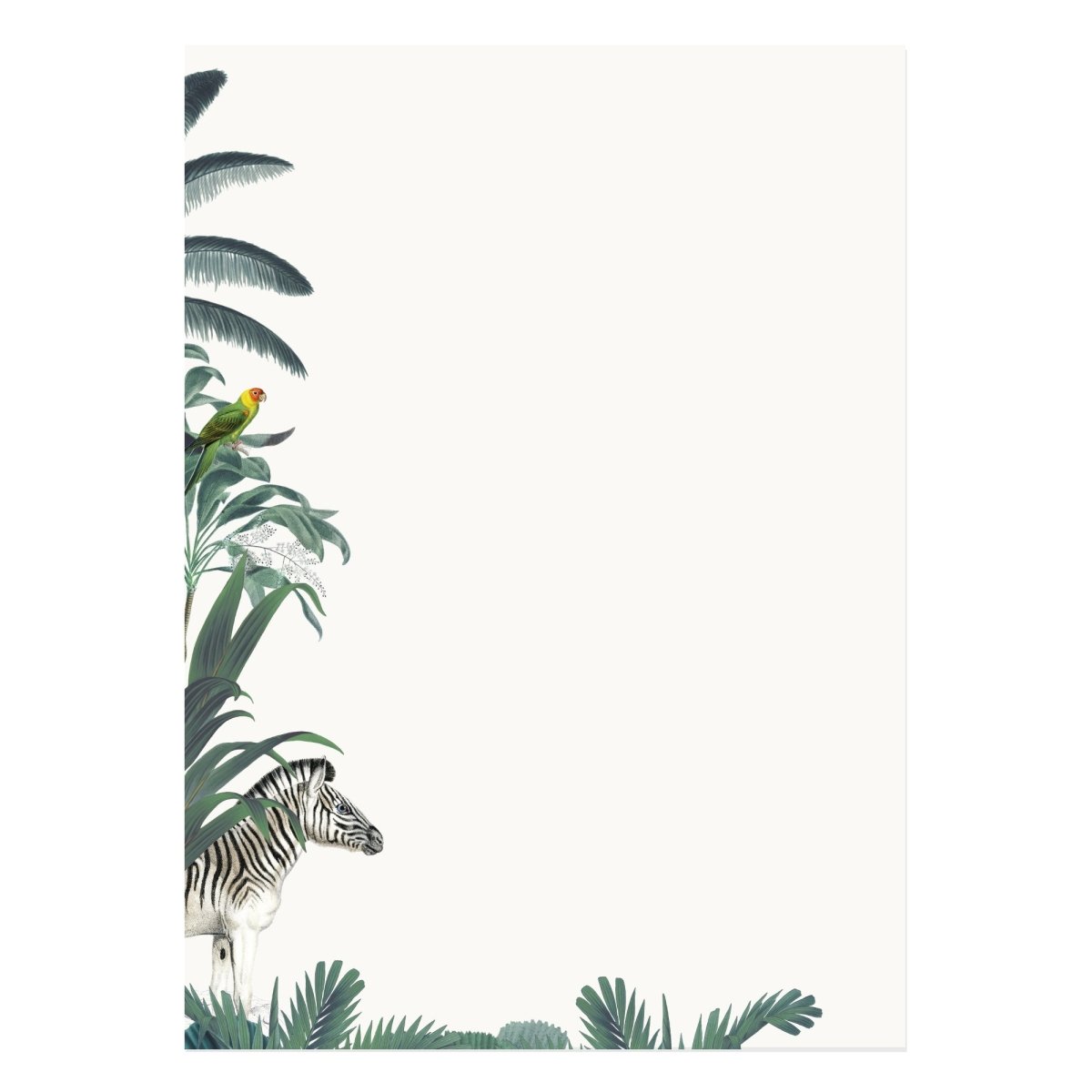 Zebra Letter Paper - Laid A5 Writing Paper - Mustard and Gray Ltd