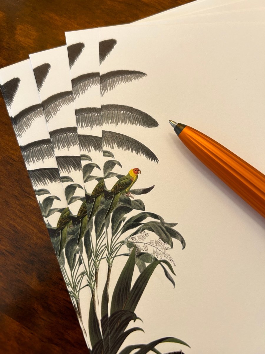 Zebra Letter Paper - Laid A5 Writing Paper - Mustard and Gray Ltd