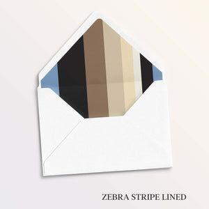 Placid Zebra Personalised Notecards