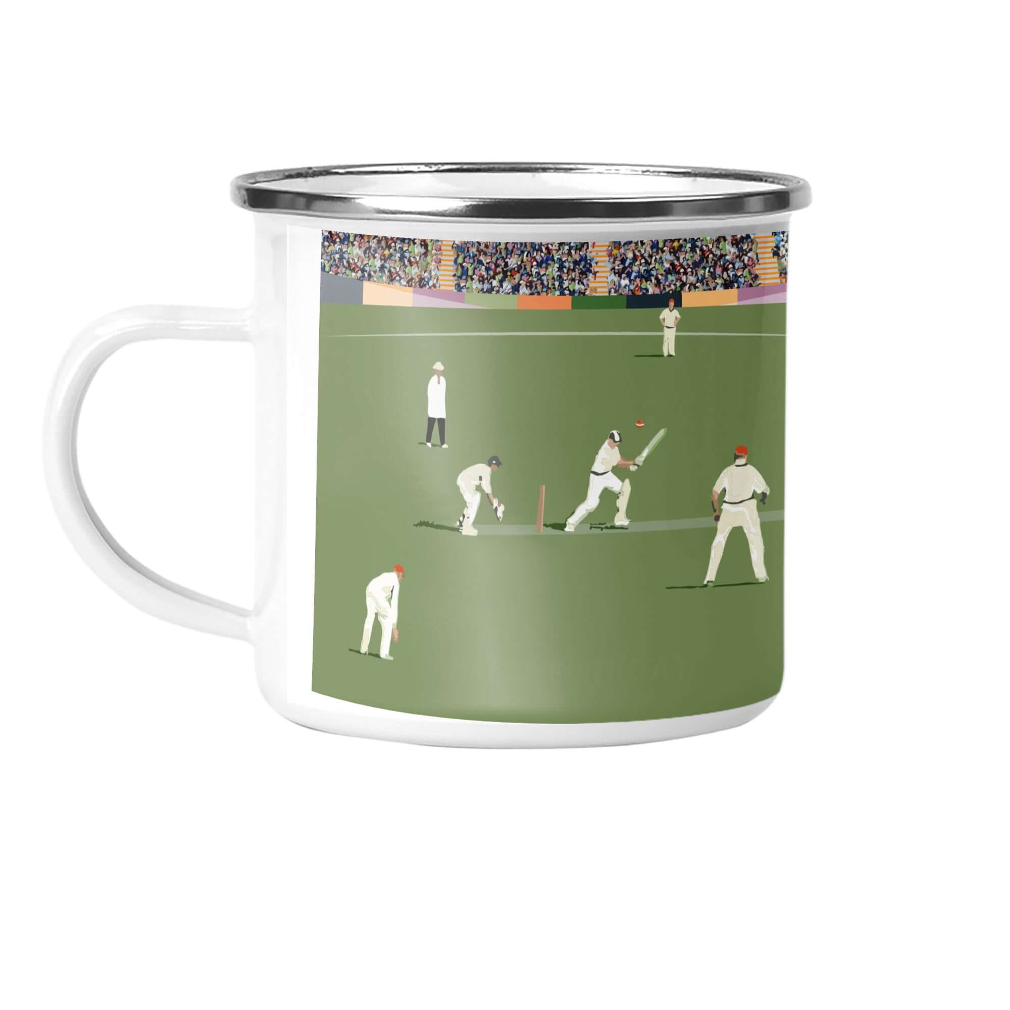 Cricket "The Test" Enamel Mug