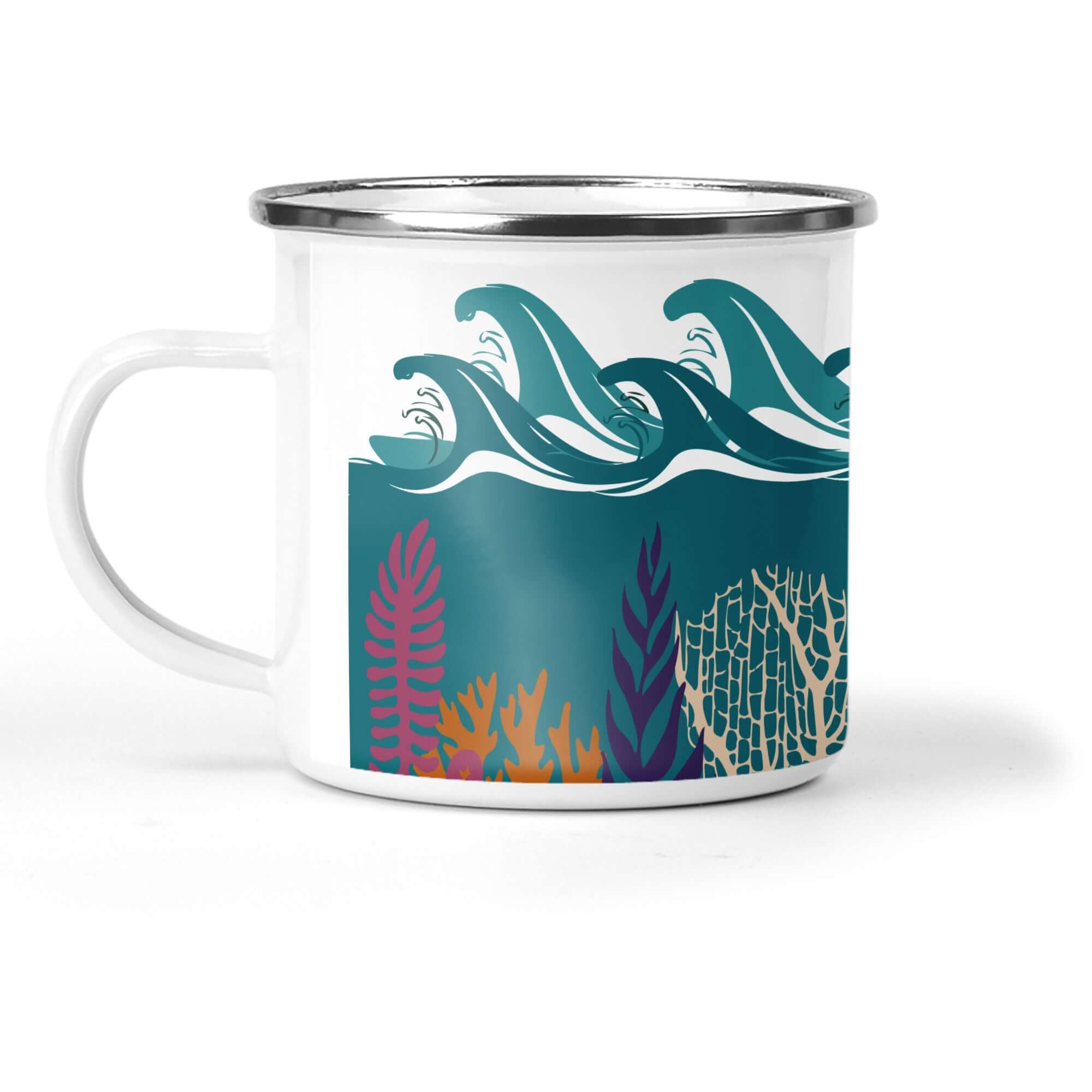 Deep Blue Sea Day Enamel Mug