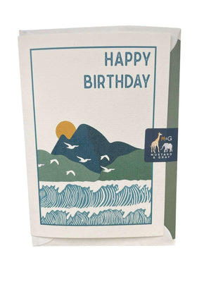 Over the Bay and Far Away Birthday Card