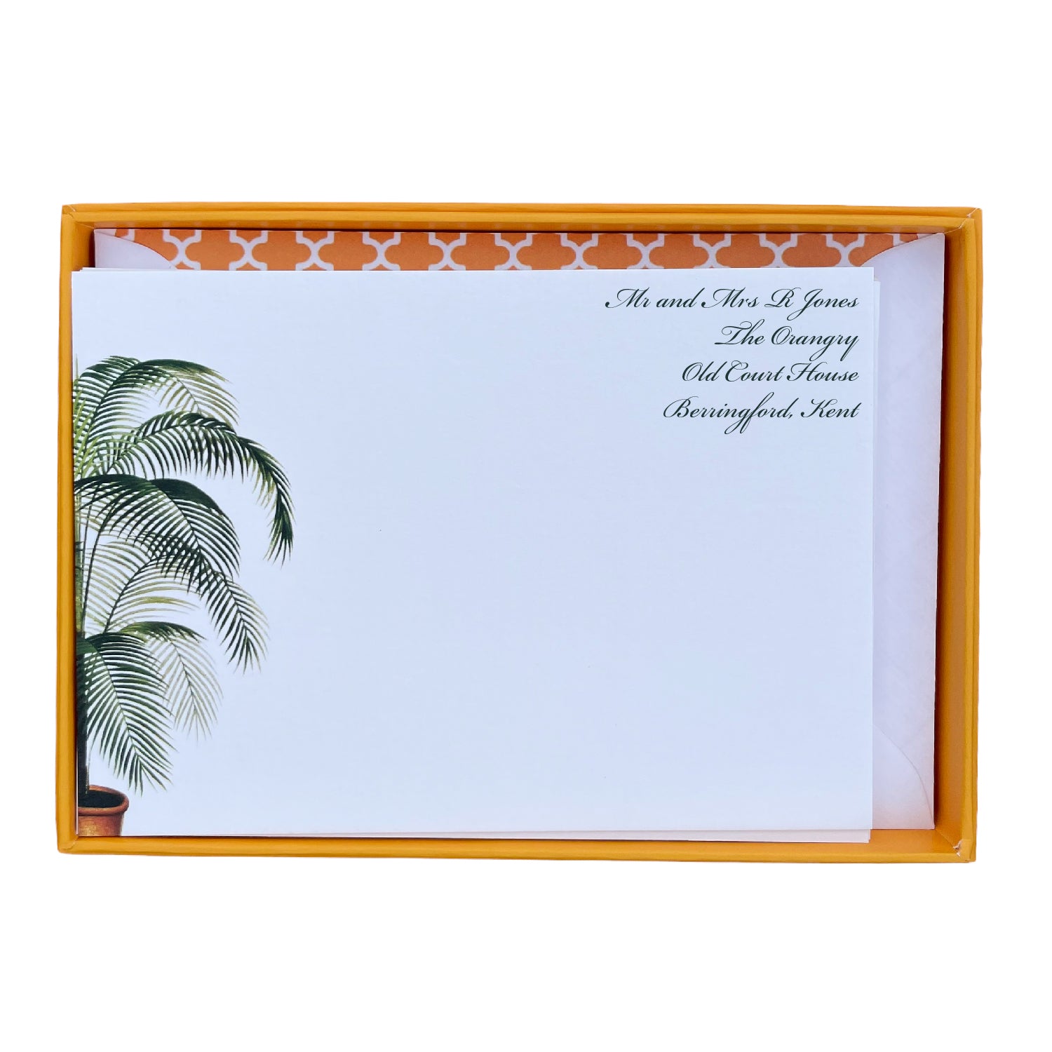 Potted Palm Personalised Notecards