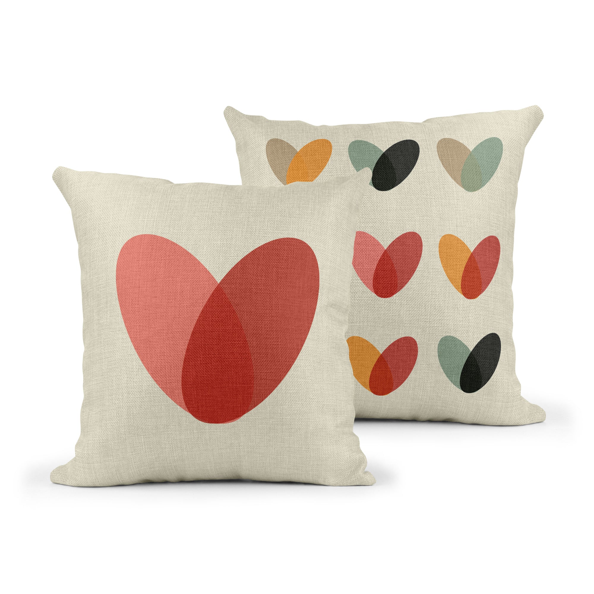 Toco Hearts Pink & Red Cushion