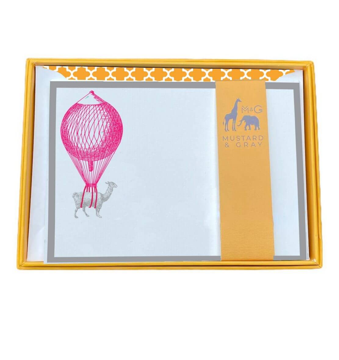 Alpaca High Life Notecard Set with Lined Envelopes