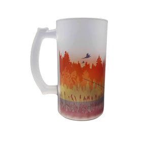 Autumn Coarse Fishing Frosted Beer Stein Beer Stein Mustard and Gray Ltd Shropshire UK