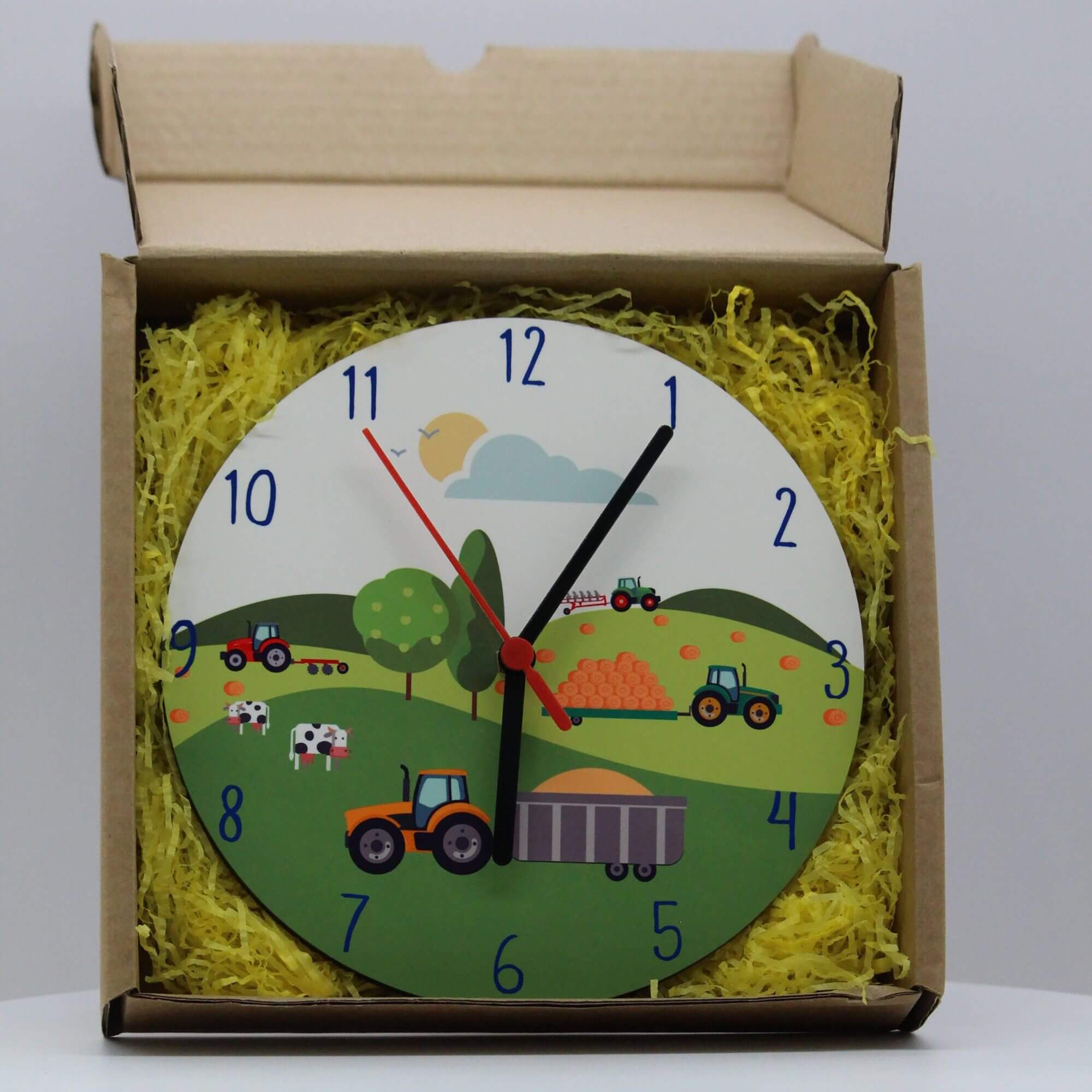 Bramble Hill Farm Clock Clock Mustard and Gray Ltd Shropshire UK
