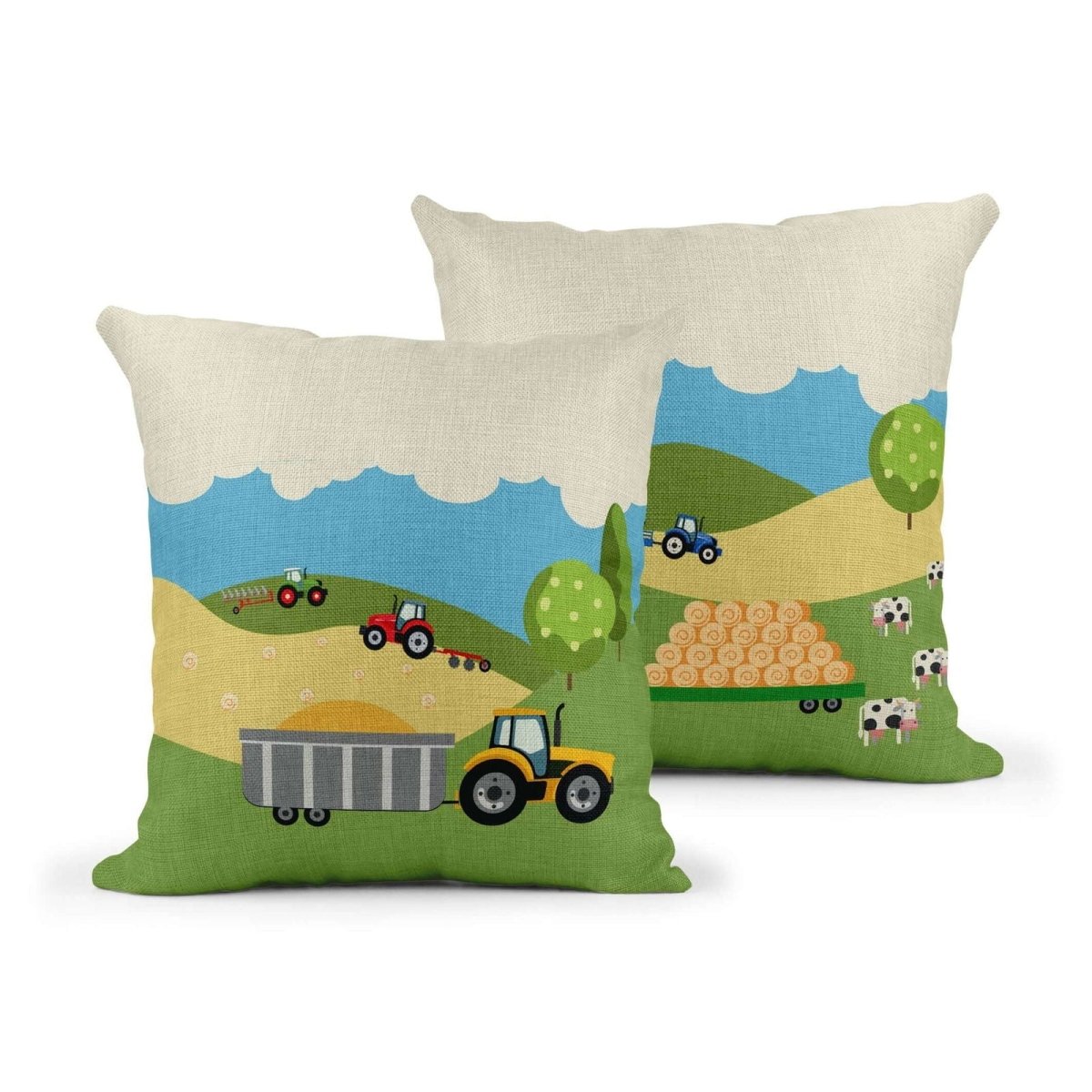 Bramble Hill Farm Cushion - Mustard and Gray Ltd