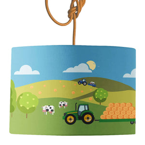 Bramble Hill Farm Lamp Shade lampshade Mustard and Gray Ltd Shropshire UK